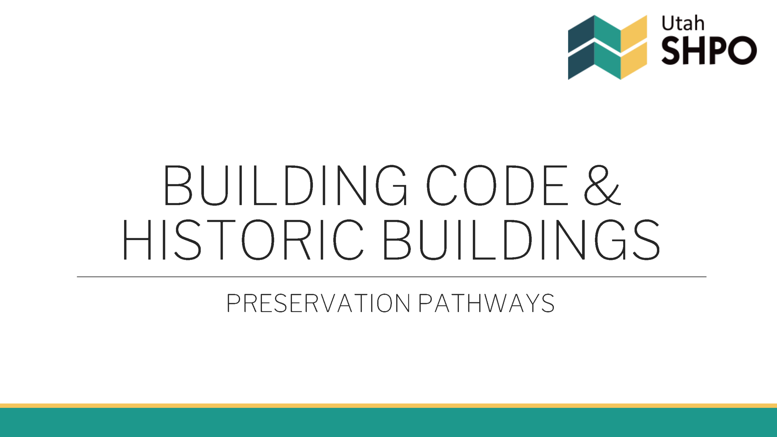 Cover of Preservation Pathways Presentation by Jansen Bennett