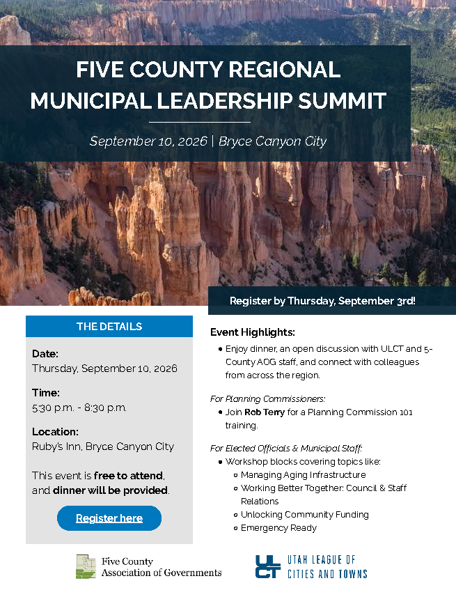 5 County Summit 2026 Informational Flyer