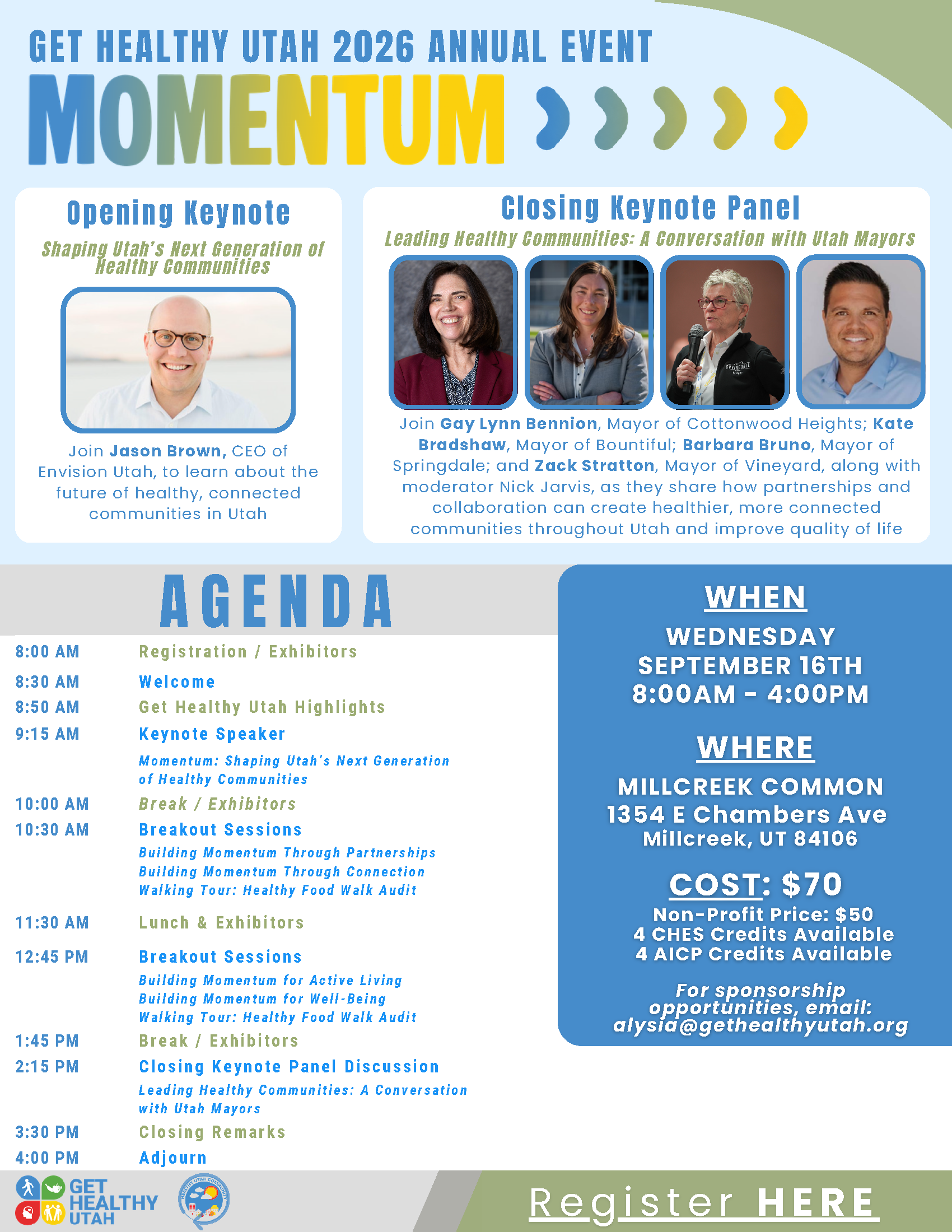 Get Healthy Utah 2026 Event Flyer