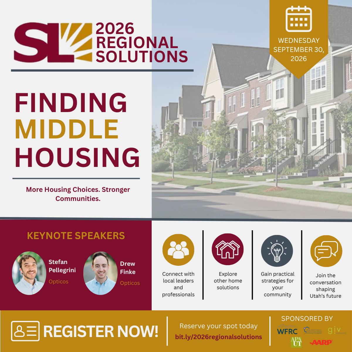 Salt Lake County Regional Solutions Event Flyer for September 30, 2026